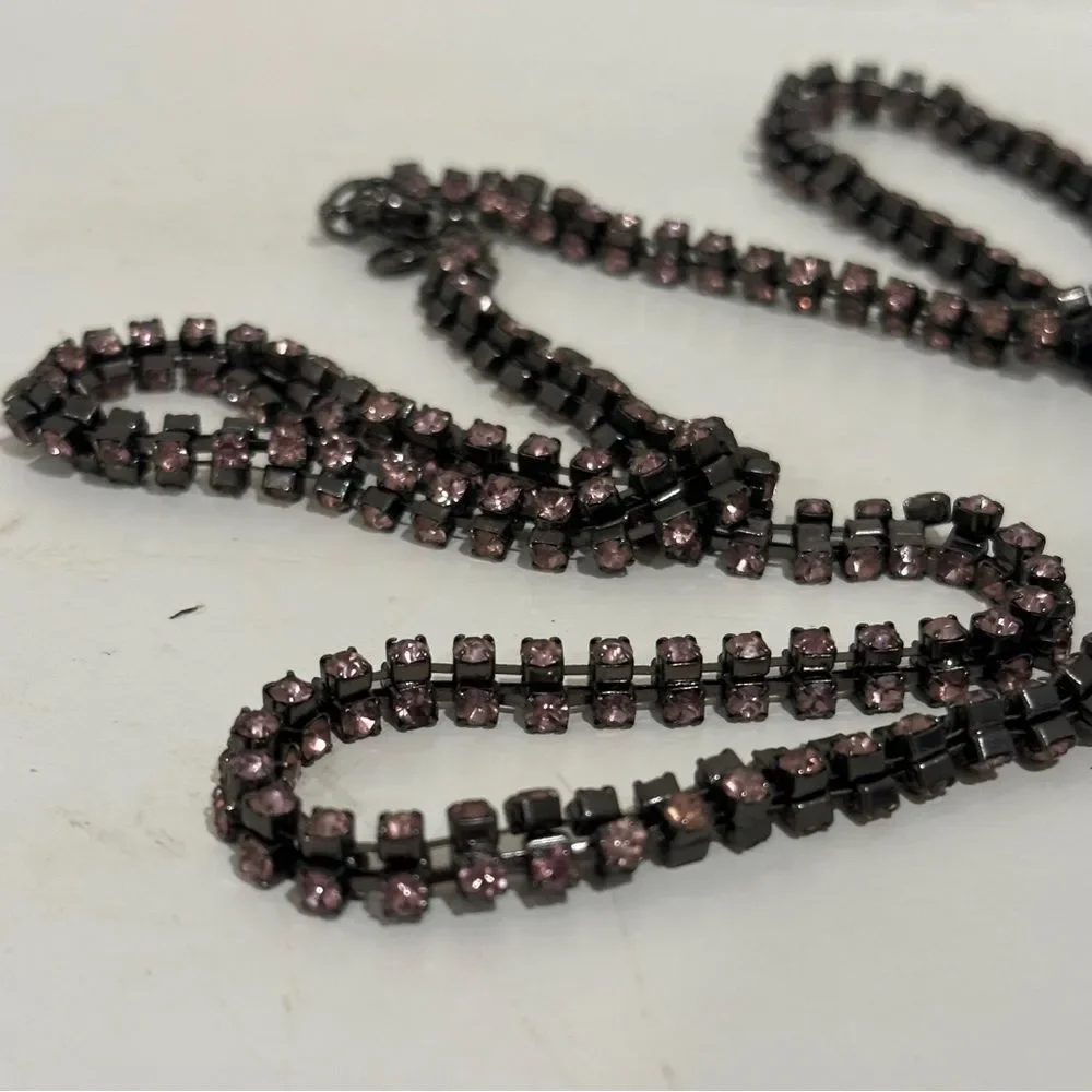 J. Crew Pink Crystal Necklace - Picture 7 of 7